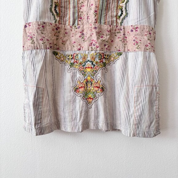Johnny Was 3J Workshop Floral Embroidered Sleeveless Top - Picture 4 of 7